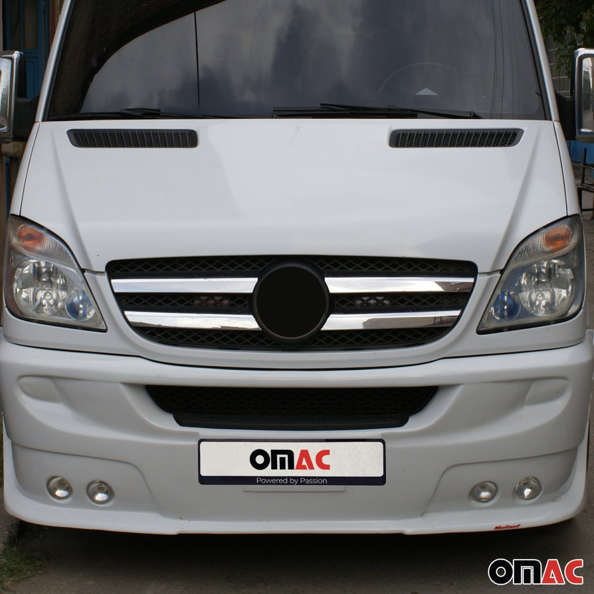Mercedes Sprinter W906 Front Grill - Omac - S.Steel - Gloss Silver - '06-'13